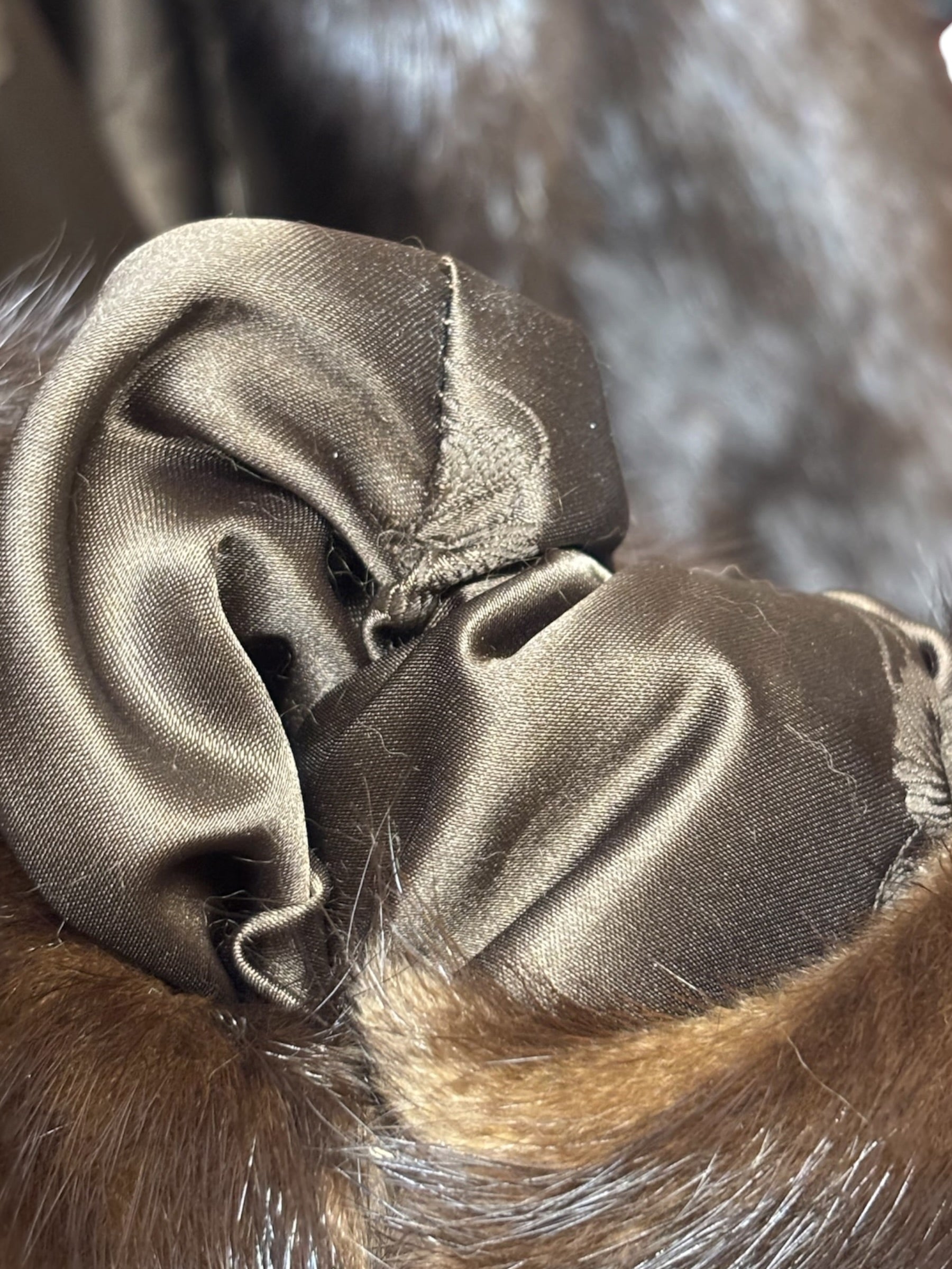 Mowus-M Vintage Brown Mink Fur Coat