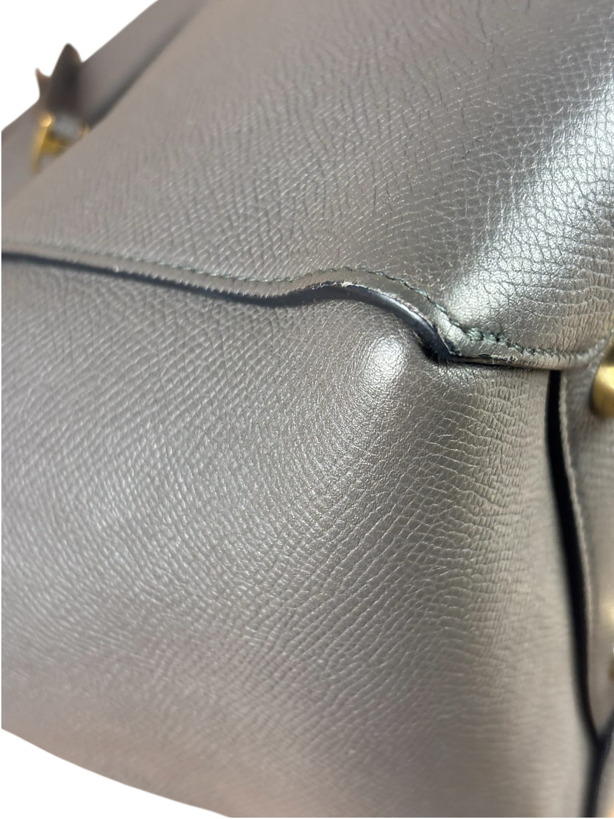 Celine Grey Leather Two-Way Belt Bag