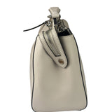 Fendi Cream Leather Latte Two-Way Bag
