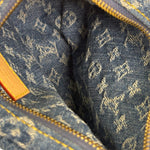 Louis Vuitton Blue Denim/Leather Trim Pochette