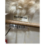 Imagnin Vintage Beige/Cream Rabbit Fur Coat