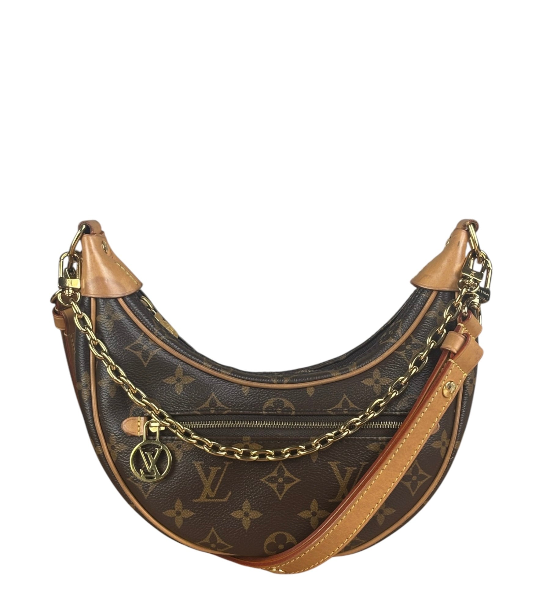 Louis Vuitton Coated Canvas Monogram Loop Shoulder Bag