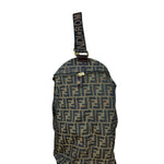 Fendi Vintage Zucca Canvas Collapsible Shoulder Bag