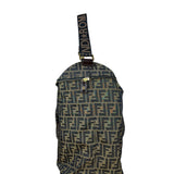 Fendi Vintage Zucca Canvas Collapsible Shoulder Bag