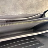 Gucci Grey Patent Leather Flap Mini Shoulder Bag