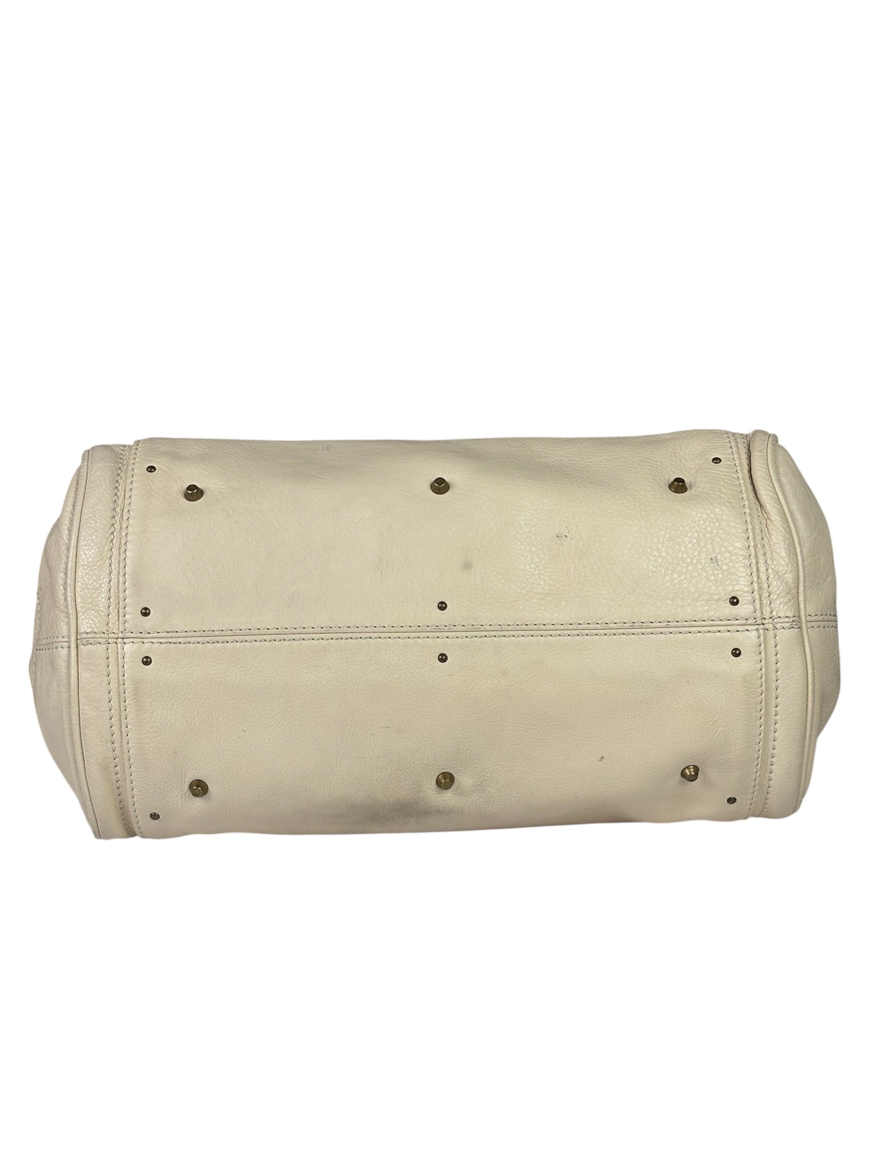 Chloe Beige Leather Paddington Shoulder Bag