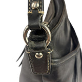 Coach Black Leather Soho Pleated Crossbody Bag