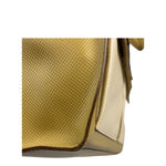 Bottega Veneta Vintage Textured Canvas Flap Shoulder Bag
