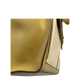 Bottega Veneta Vintage Textured Canvas Flap Shoulder Bag