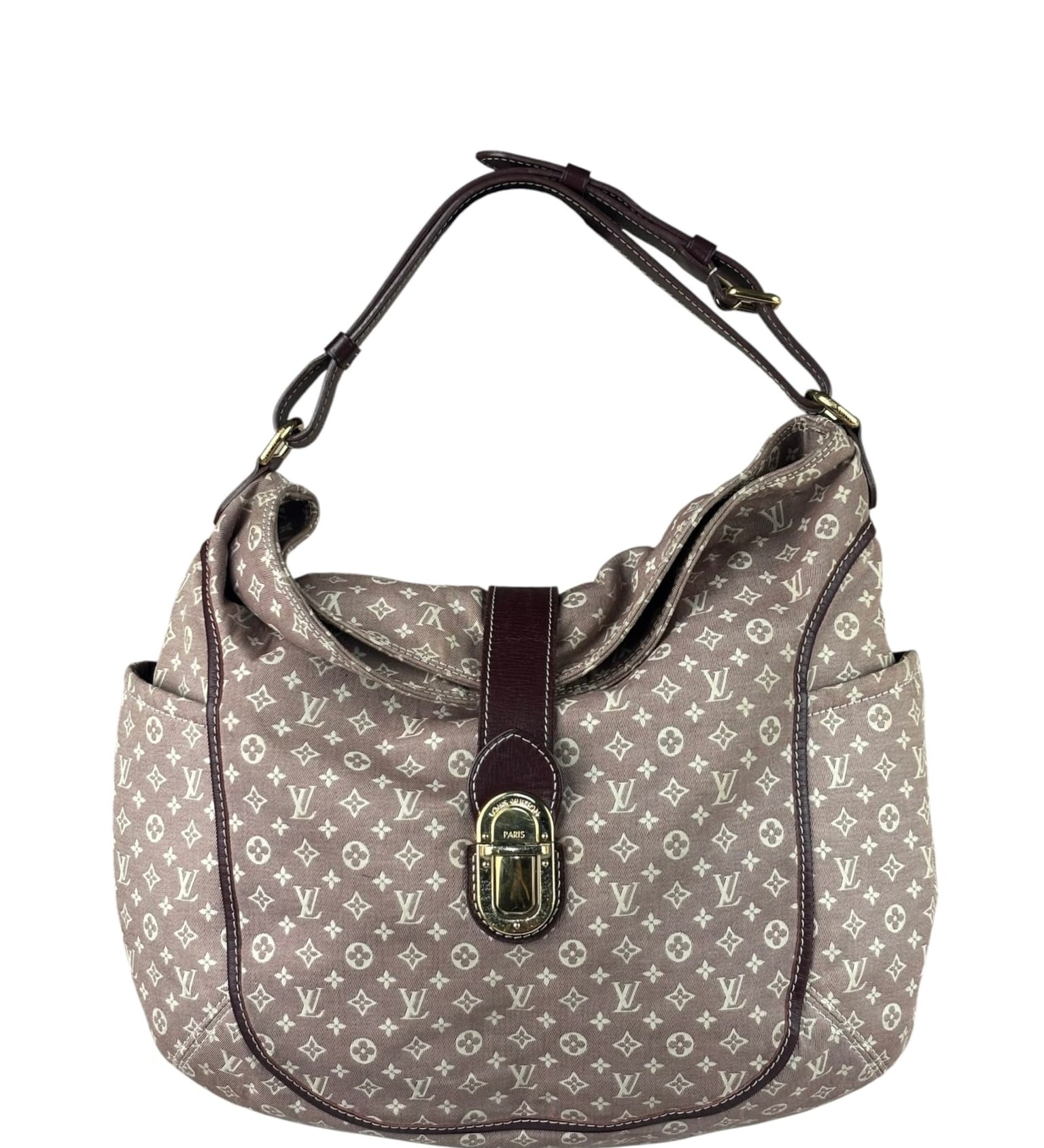 Louis Vuitton Brown Leather Trim Monogram Idylle Romance