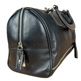 Prada Vintage Black Leather Mini Boston Bag