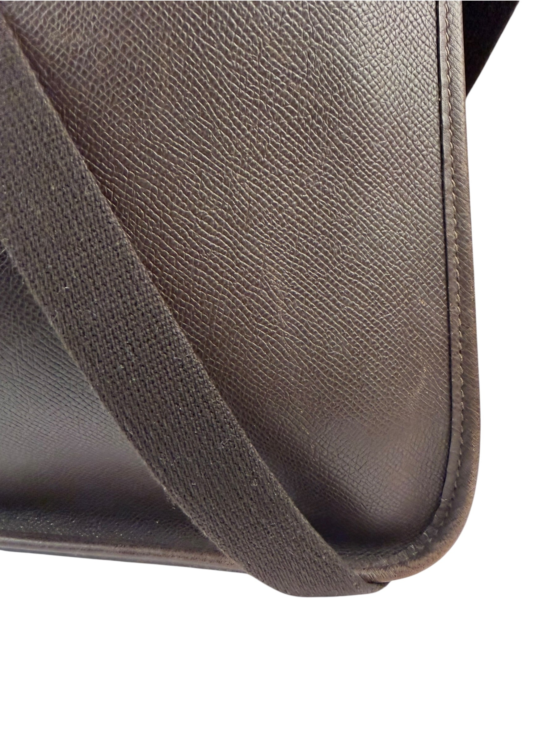 Hermes Brown Leather Vespa Crossbody PM