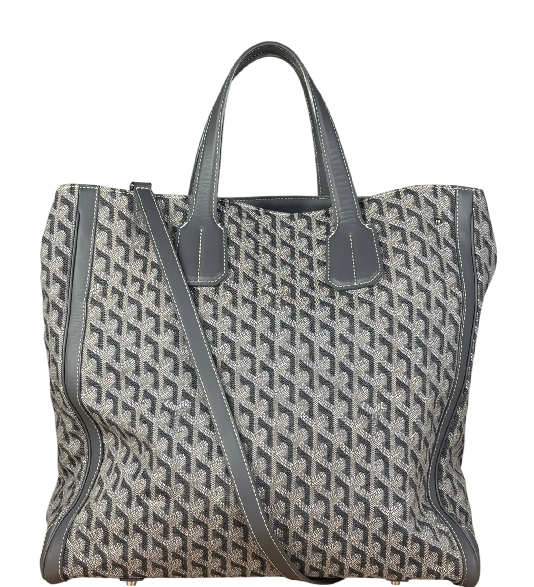 Goyard Grey Canvas Voltaire 2Way Tote