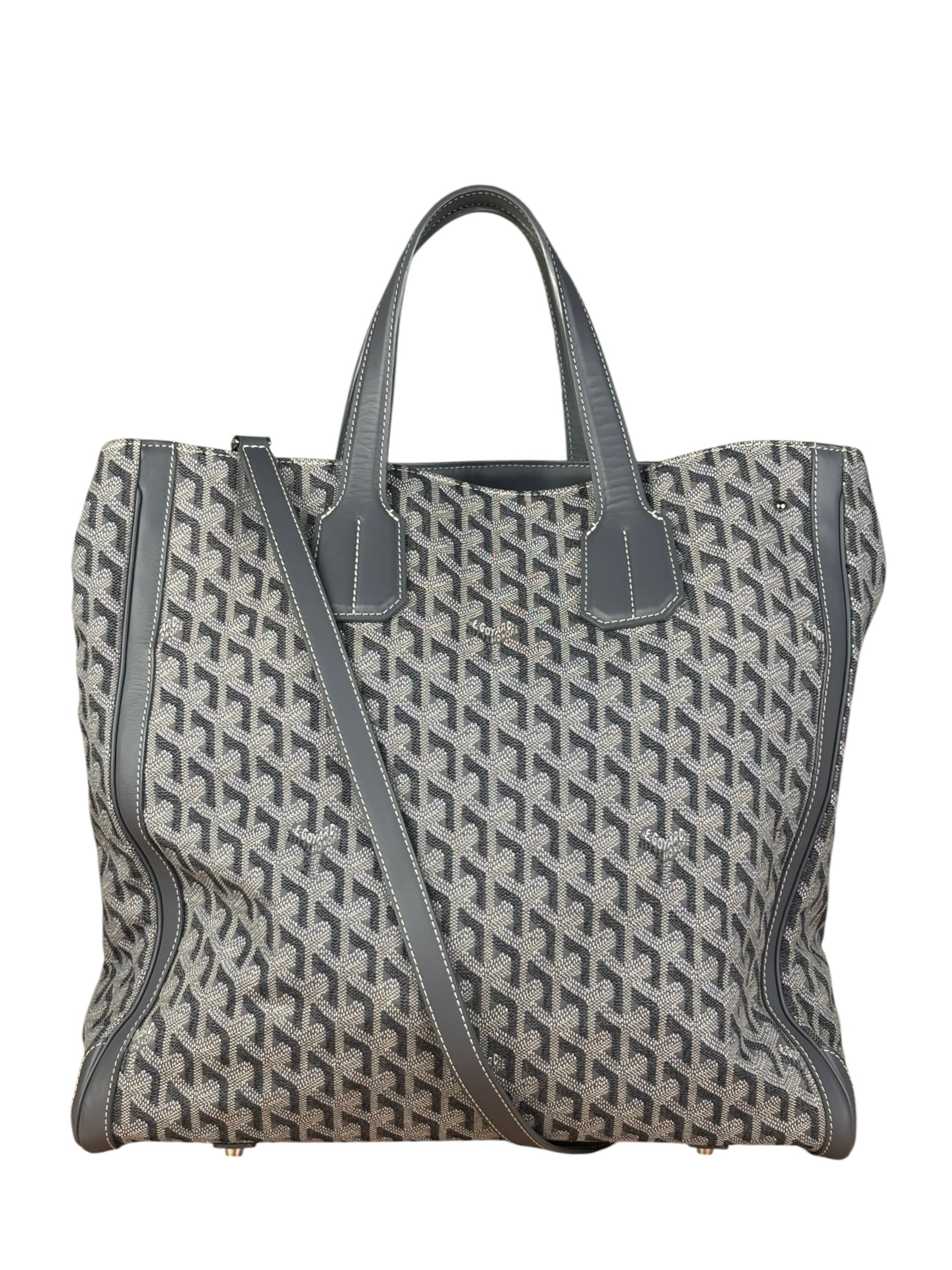 Goyard Grey Canvas Voltaire 2Way Tote