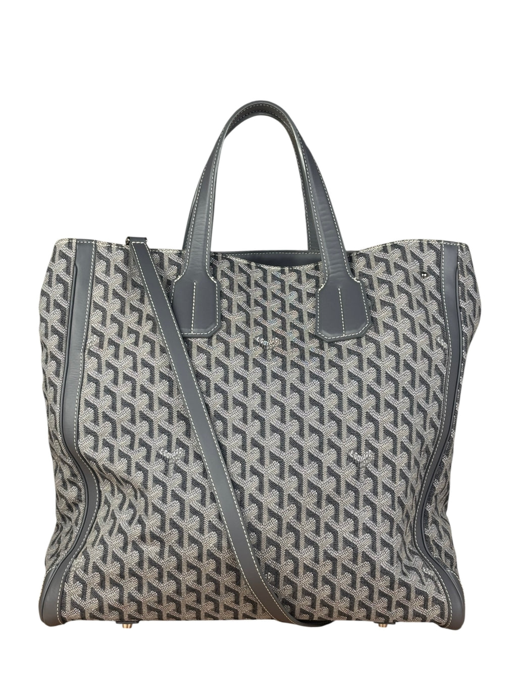 Goyard Grey Canvas Voltaire 2Way Tote
