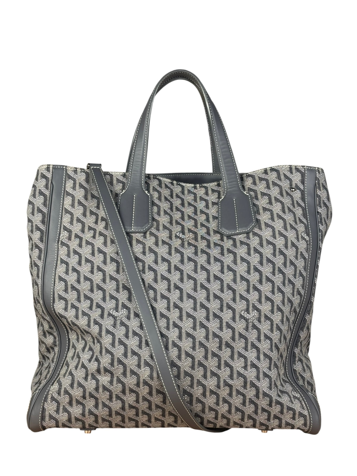 Goyard Grey Canvas Voltaire 2Way Tote