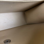 Chanel Beige Quilted Canvas Chain Flap Bag 1998