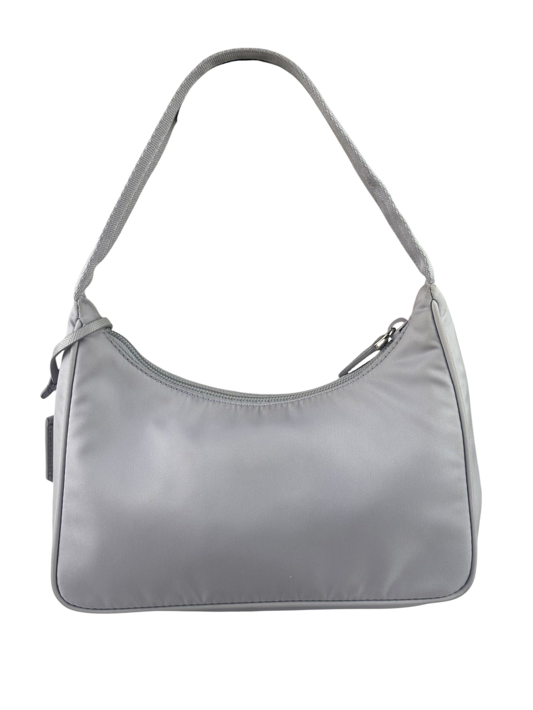 Prada Patel Purple Tessuto Nylon/Leather Trim Re-Edition Pochette 2000