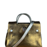 Christian Dior Diorever Gold Leather 2Way Handbag
