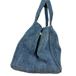 Prada Canapa Denim Tote Bag