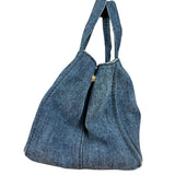 Prada Canapa Denim Tote Bag