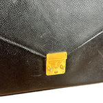 Saint Laurent Vintage Leather Envelope Clutch