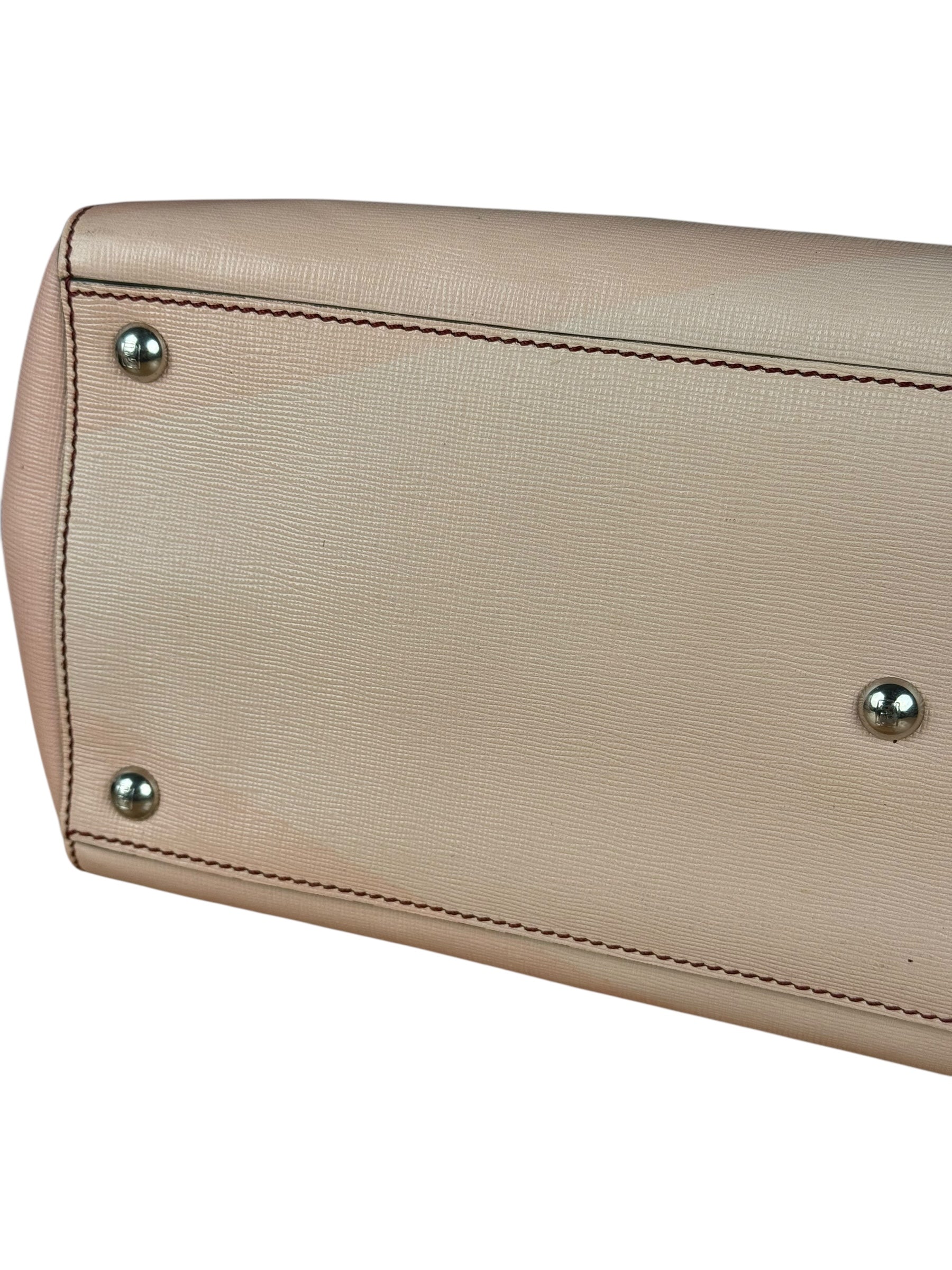 Fendi 2Jours Red Geometric Medium Tote