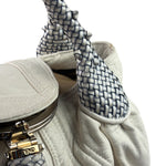 Fendi Vintage White Nappa Leather Spy Shoulder Bag