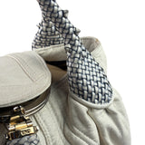 Fendi Vintage White Nappa Leather Spy Shoulder Bag
