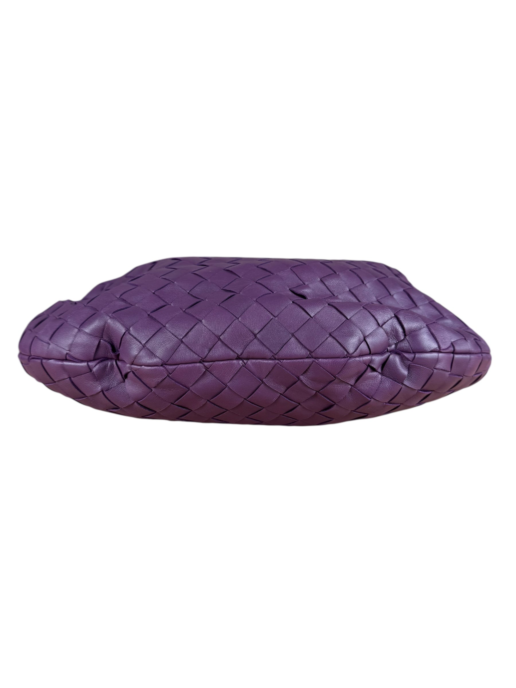 Bottega Veneta Purple Nappa Intrecciato Leather Jodie Hobo