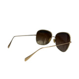 Oliver Peoples Gold-Tone Aviator Sunglasses