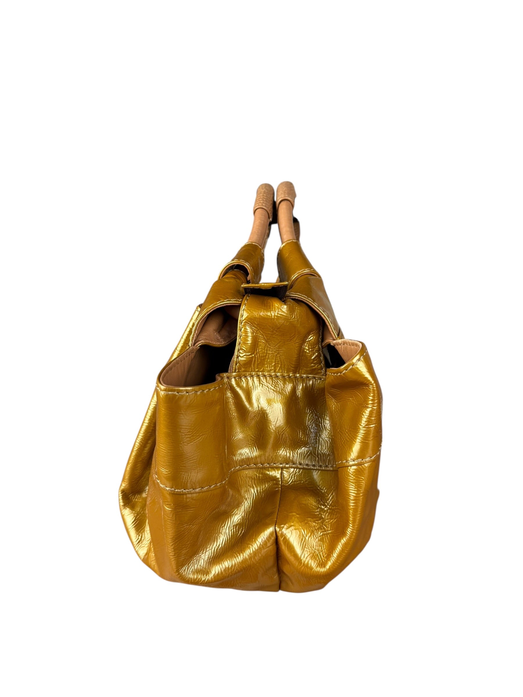 Loewe Metallic Gold Nappa Aire Handbag