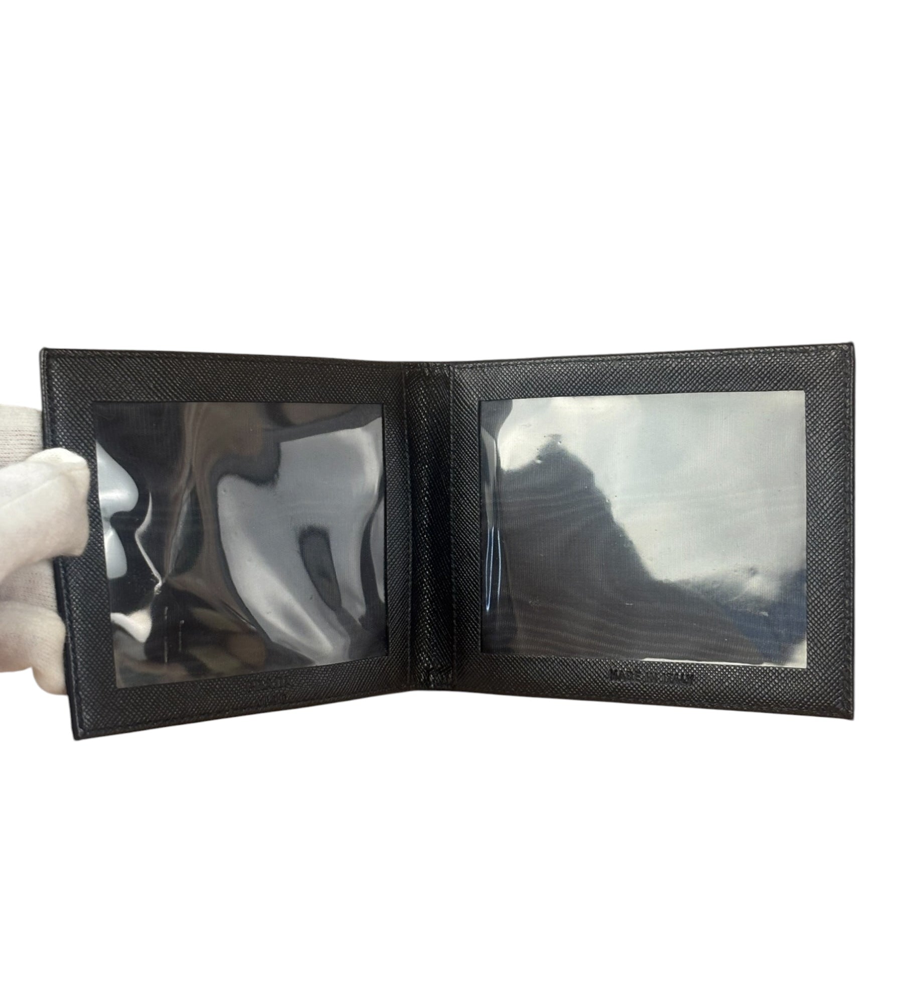 Prada Black Tessuto Nylon Card Holder/Wallet