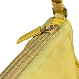 Prada Vintage Yellow Nylon Pochette