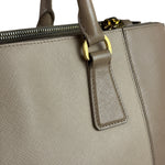 Prada Beige Saffiano Leather Galleria Large Shoulder Bag