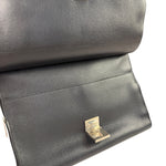 Celine Black Leather/Suede Trapeze Medium Handbag