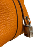Hermes Orange Clemence Leather Picotin Lock 18 Handbag 2024
