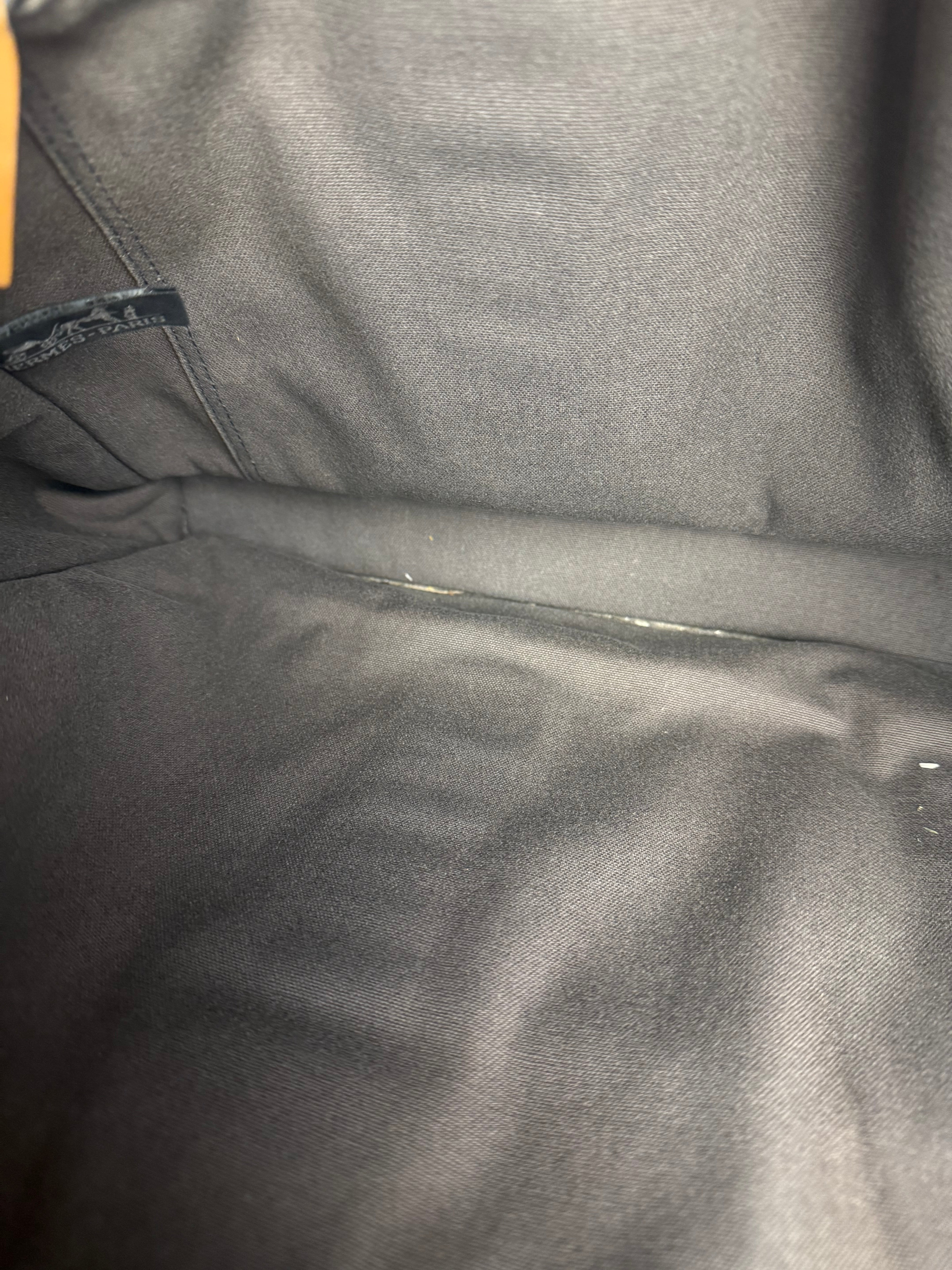 Hermes Grey Canvas Fourre Tout GM