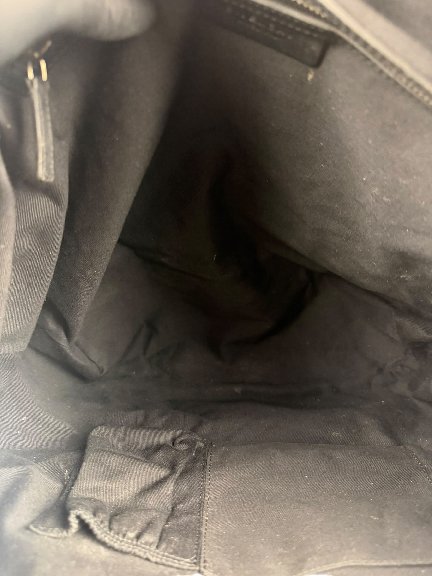 Givenchy Vintage Black Leather Nightinagale Braided Handles Hobo Bag