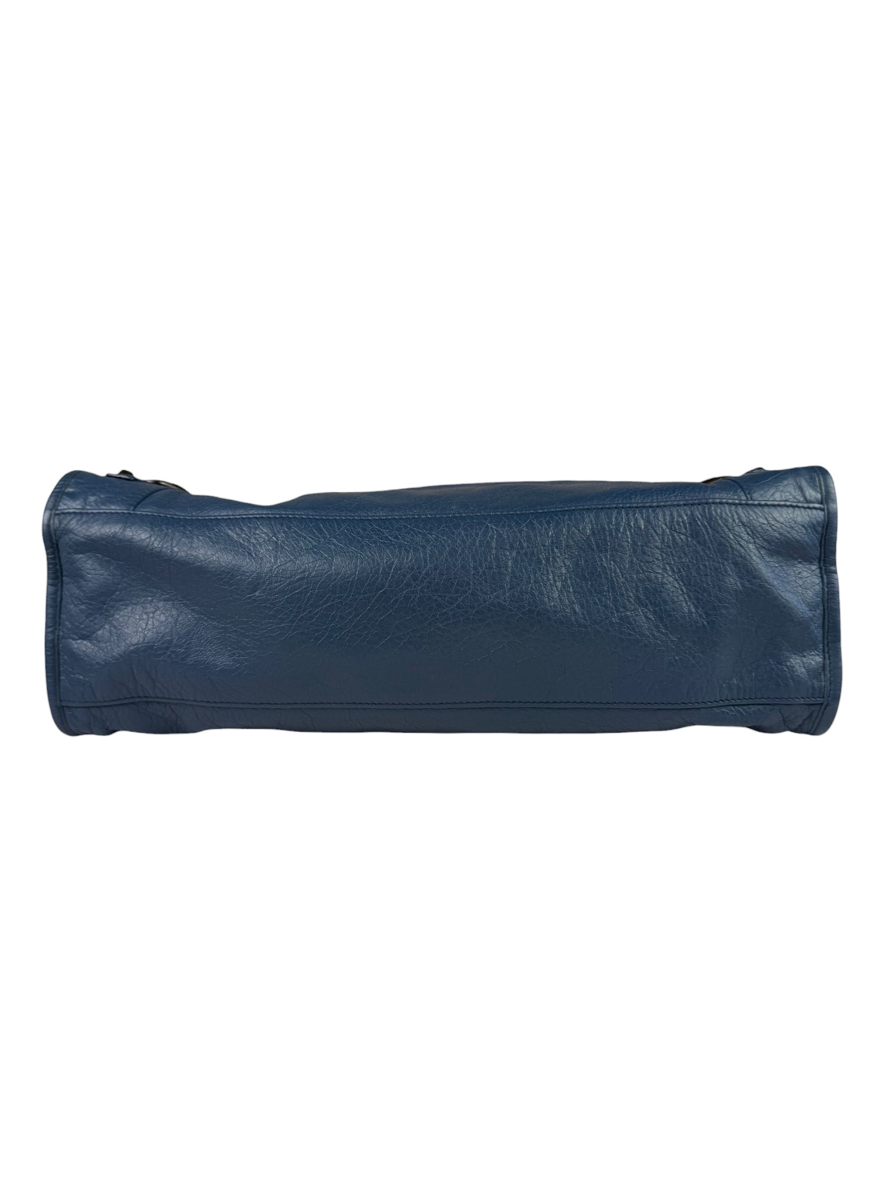 Balenciaga Blue Leather Medium Le City Two-Way Bag