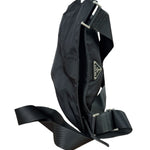 Prada Black Vela Nylon Flat Crossbody Bag