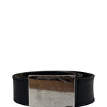 Gucci Silver-Toned Leather Belt