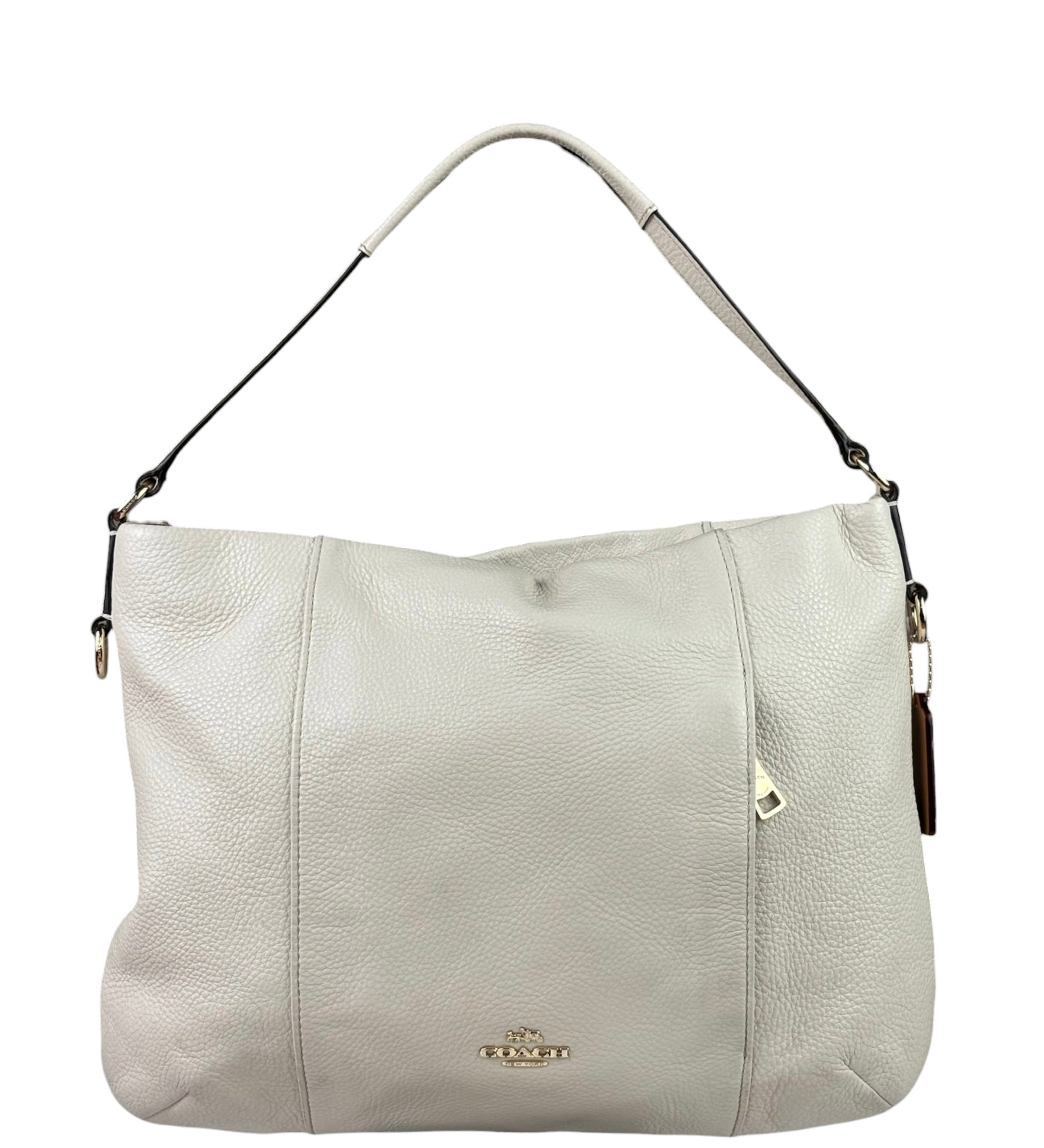 Coach Cream Leather Scout Hobo Bag