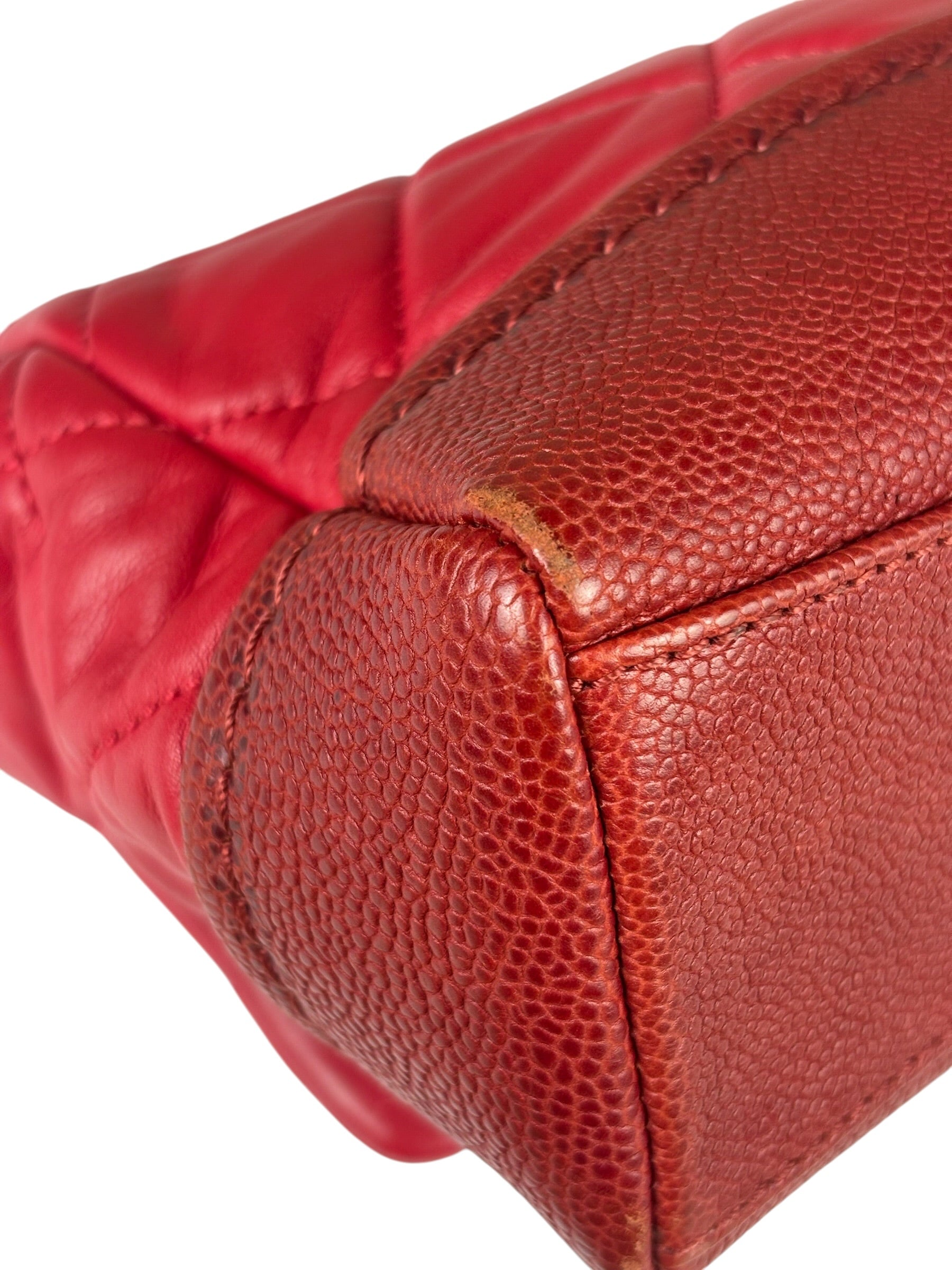 Chanel Red Quilted Leather Boy Flap Bag 2014