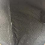 Fendi Black Leather Monsters Zip Clutch