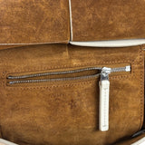 Bottega Veneta Cream Leather Mini Arco Two-Way Bag