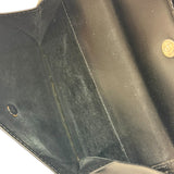 Cartier Black Leather Panther C Tri-Fold Wallet