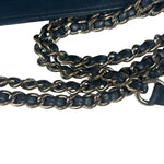 Chanel Blue Quilted Leather CC Chain Shoulder Bag 2018