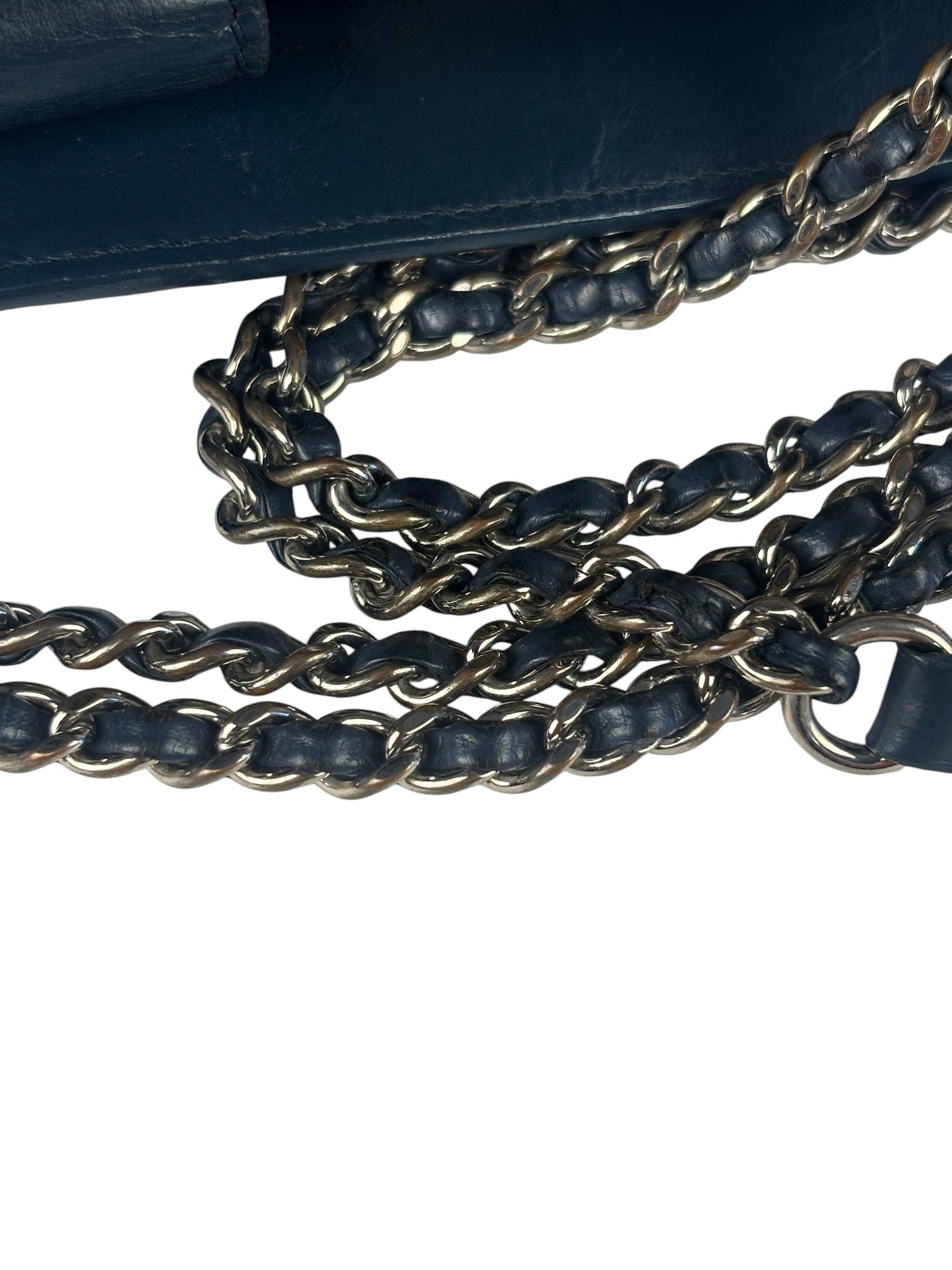Chanel Blue Quilted Leather CC Chain Shoulder Bag 2018