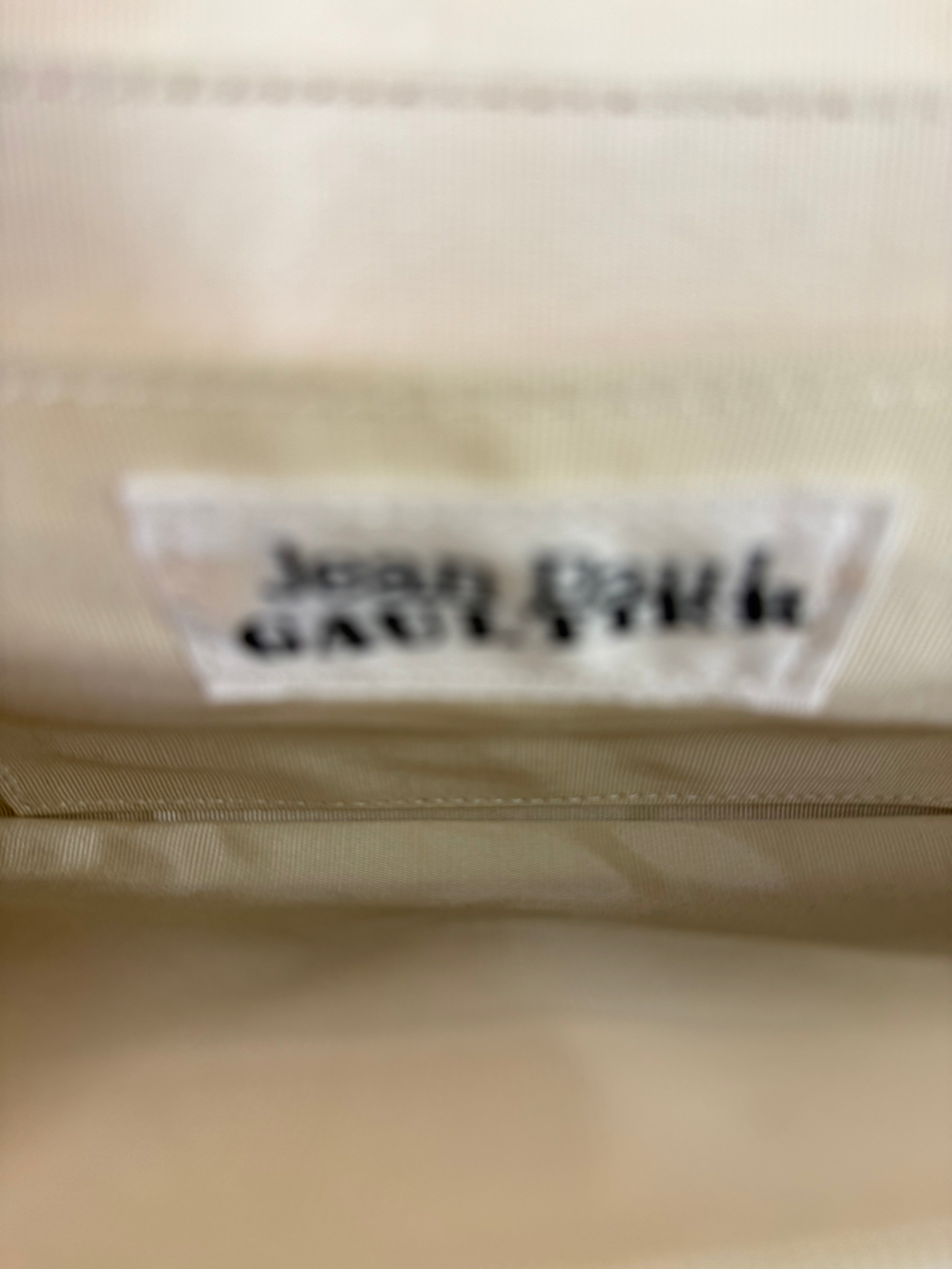 Jean Paul Gautier White Patent Leather Clutch Wallet